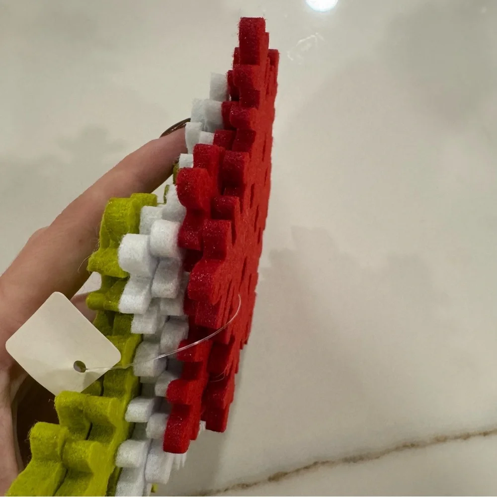 6-Pack Crate & Barrel Felt Snowflake Coasters
